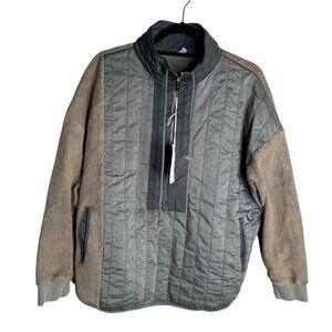 Free People Slow Rush Half Zip Jacket Size XS NEW Rare